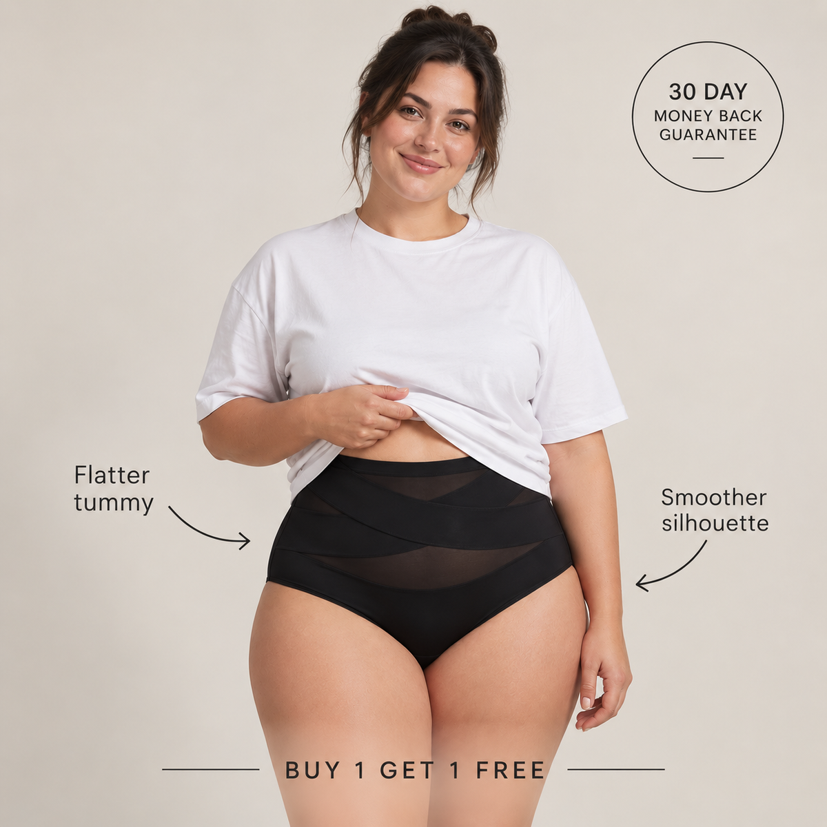 BelliaShape™ | Postpartum Shaping Brief — 360° Compression